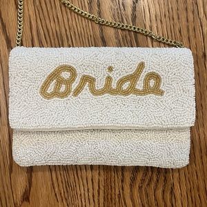 Small Bride beaded purse or clutch